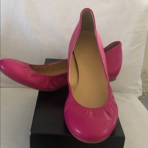 Cece pink leather ballet flats